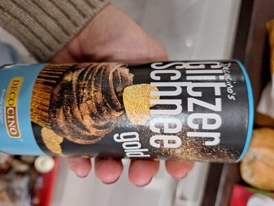 Decocino Glitzer Schnee gold 100g