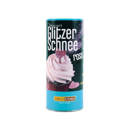 Decocino Glitzer Schnee rosa 100g