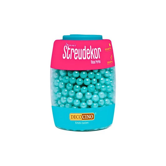 Decocino Streudekor Perlen soft blau 50g
