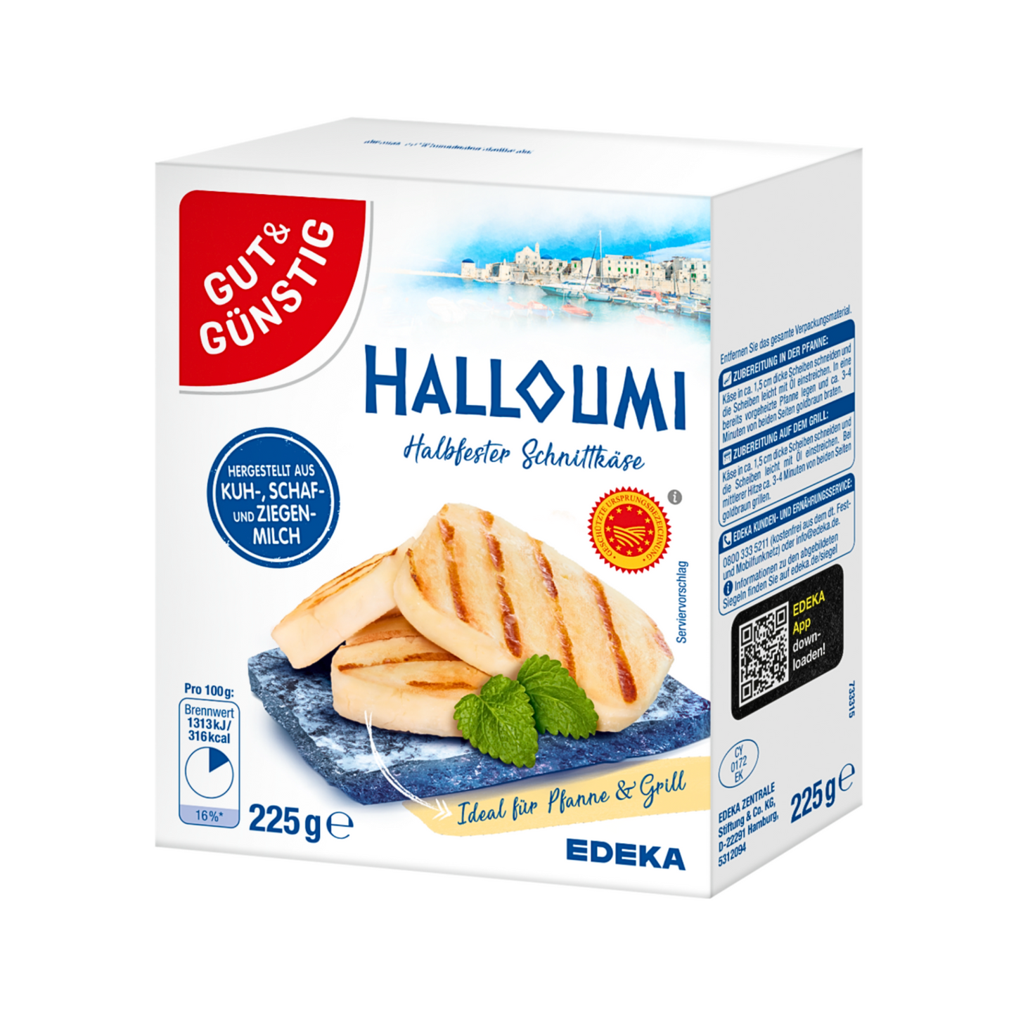 GUT&GÜNSTIG Halloumi 43% Fettstufe 225g