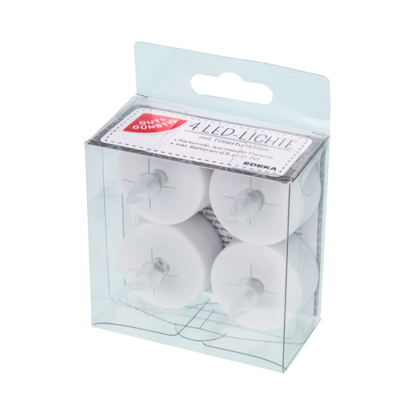 GUT&GÜNSTIG LED Lichte mit Timer 4ST