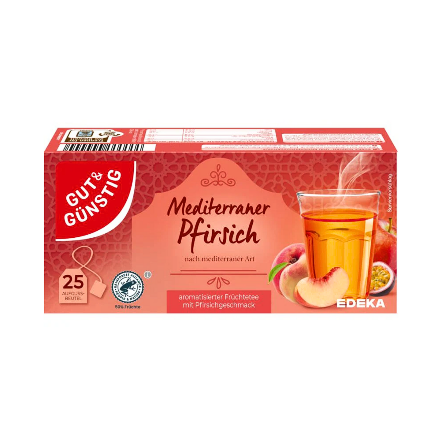 GUT&GÜNSTIG mediterraner Pfirsich Tee 25x2,5g