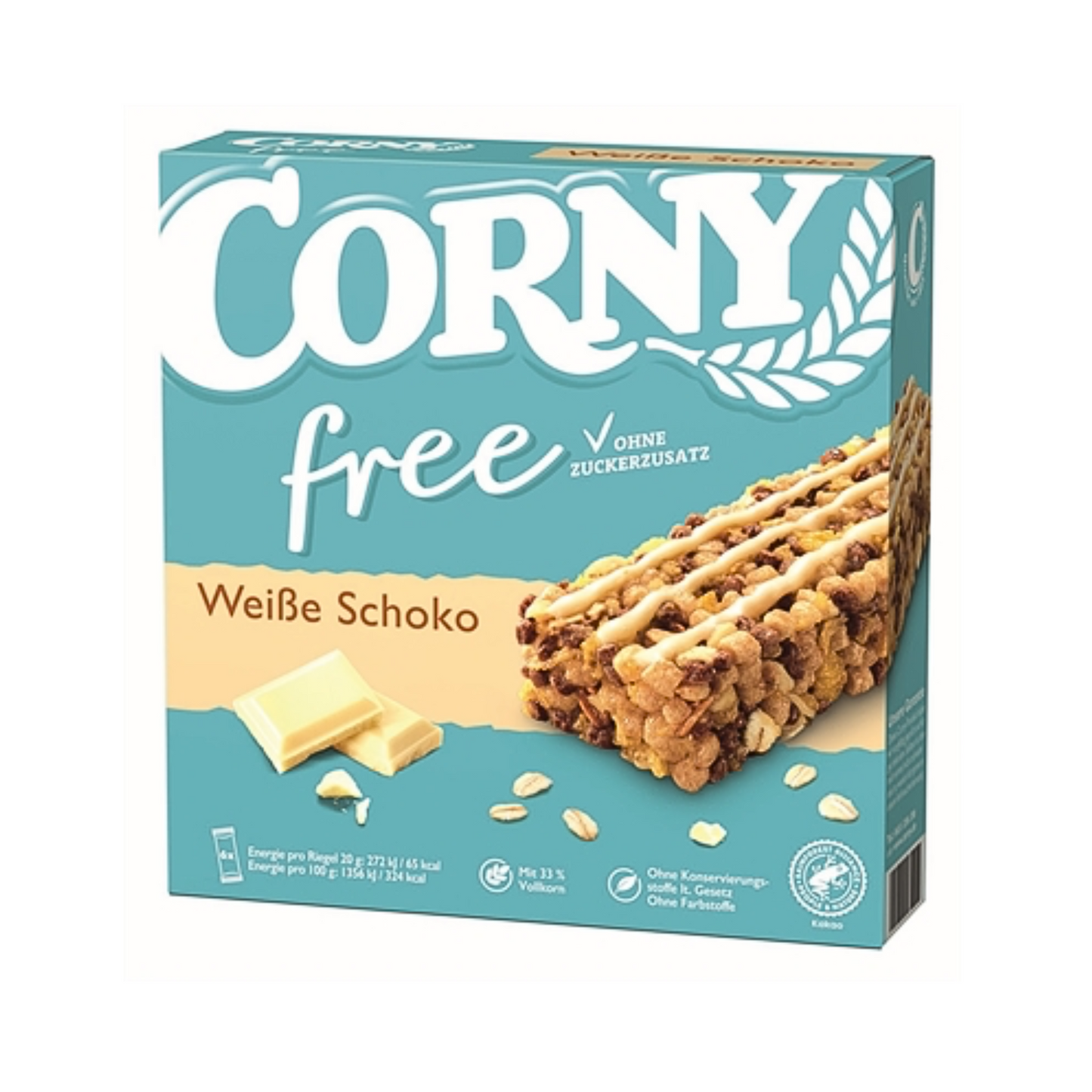 Corny free Weisse Schokolade 6ST 120g