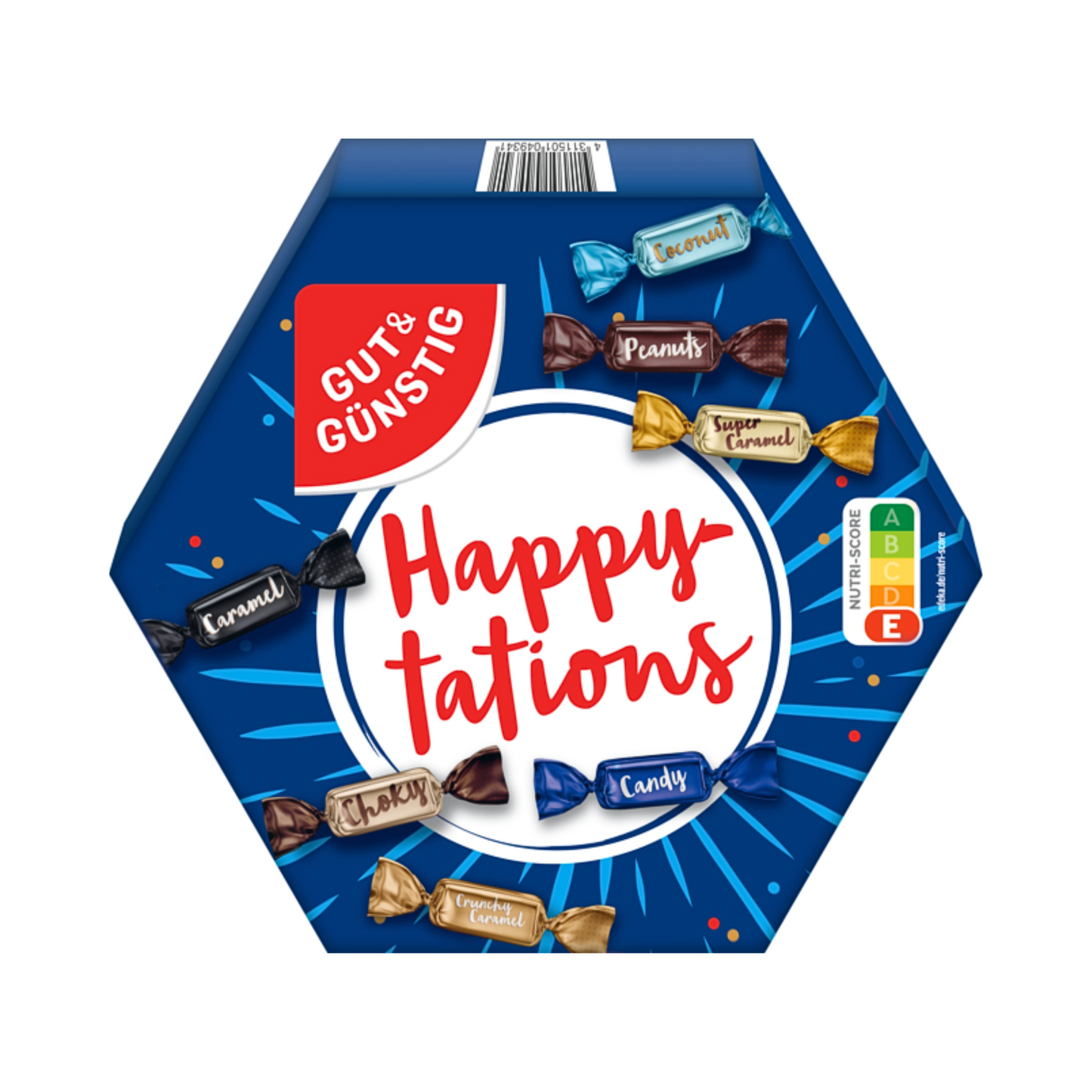GUT&GÜNSTIG Happytations Mini Schokoriegel Mix 250g