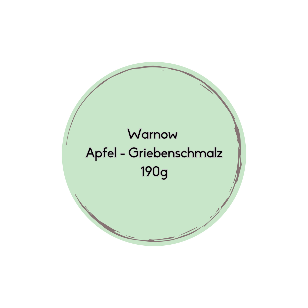 Warnow Hausgemachte Apfel Griebenschmalz 190g