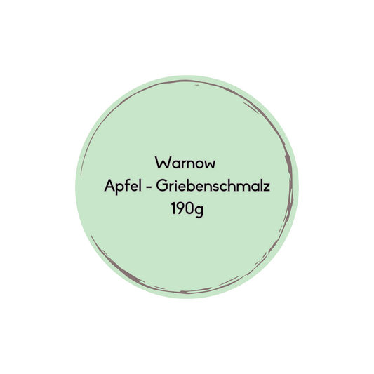 Warnow Hausgemachte Apfel Griebenschmalz 190g