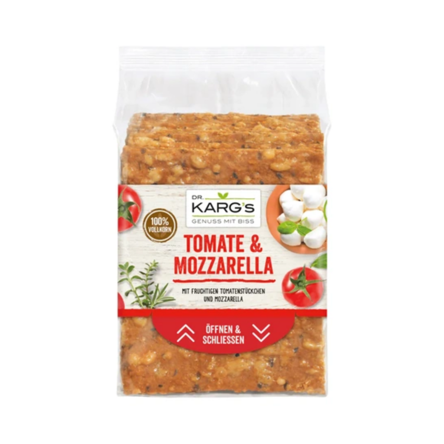 Dr.Karg Knäckebrot Tomate-Mozzarella 200g