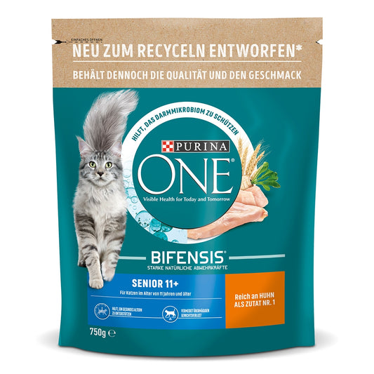 Purina One Senior 11 Huhn 750g foodpipe [Lebensmittel-Lieferservice Rostock]