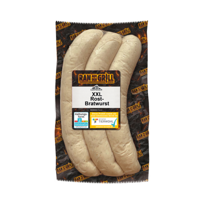 Ran an den Grill XXL Rostbratwurst 3x160g foodpipe [Lebensmittel-Lieferservice Rostock]