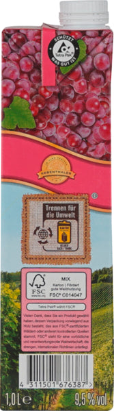Rebenthaler Tafelwein rose 1l foodpipe [Lebensmittel-Lieferservice Rostock]