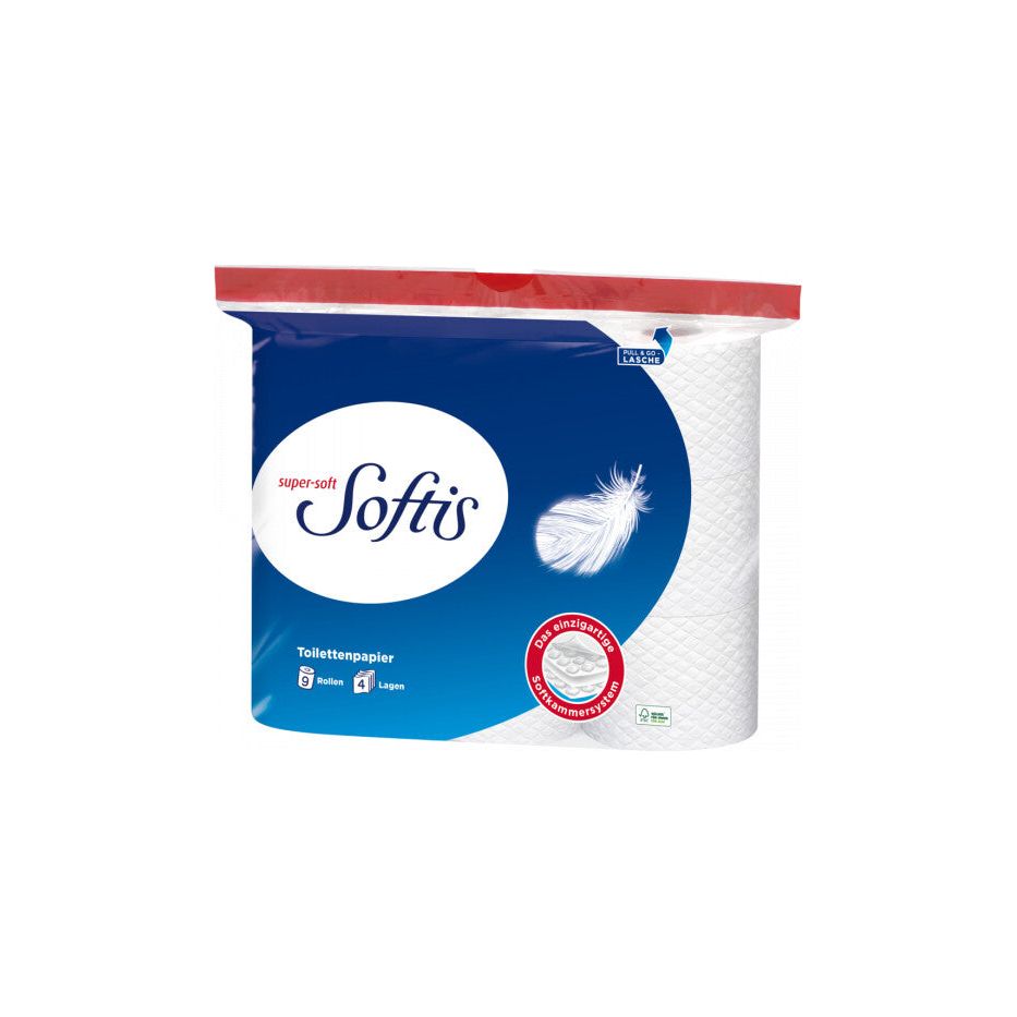Regina Softis Toilettenpapier 4-lagig 9x100BL foodpipe [Lebensmittel-Lieferservice Rostock]