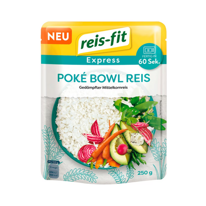 Reis-fit Express Poke Bowl Reis 250g foodpipe [Lebensmittel-Lieferservice Rostock]
