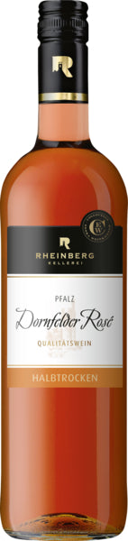 Rheinberg Kellerei Dornfelder Rose Pfalz QbA halbtrocken 0,75l foodpipe [Lebensmittel-Lieferservice Rostock]