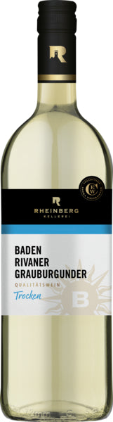 Rheinberg Kellerei Rivaner Grauburgunder Baden trocken QbA 1l foodpipe [Lebensmittel-Lieferservice Rostock]
