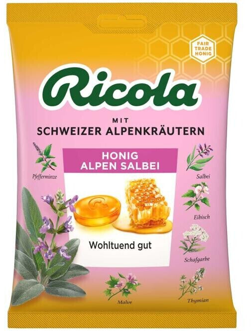 Ricola Honig-Alpen-Salbei Hustenbonbons 75g foodpipe [Lebensmittel-Lieferservice Rostock]