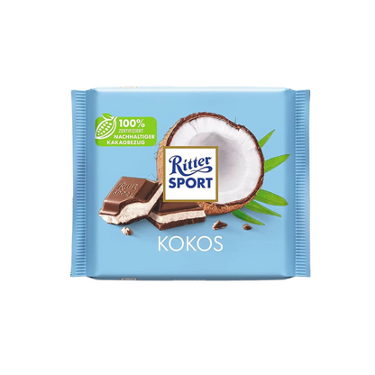 Ritter Sport Kokos Tafel 100g foodpipe [Lebensmittel-Lieferservice Rostock]