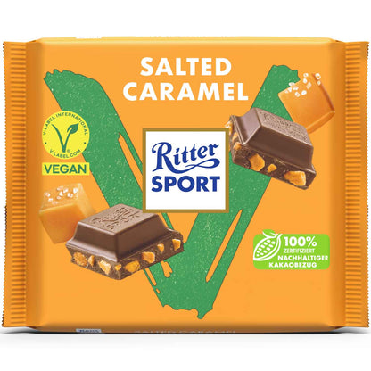 Ritter Sport Salted Caramel Tafel vegan 100g foodpipe [Lebensmittel-Lieferservice Rostock]