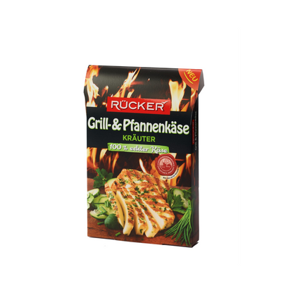Rücker Grill- und Pfannenkäse Kräuter 45% Vollfettstufe 150g foodpipe [Lebensmittel-Lieferservice Rostock]