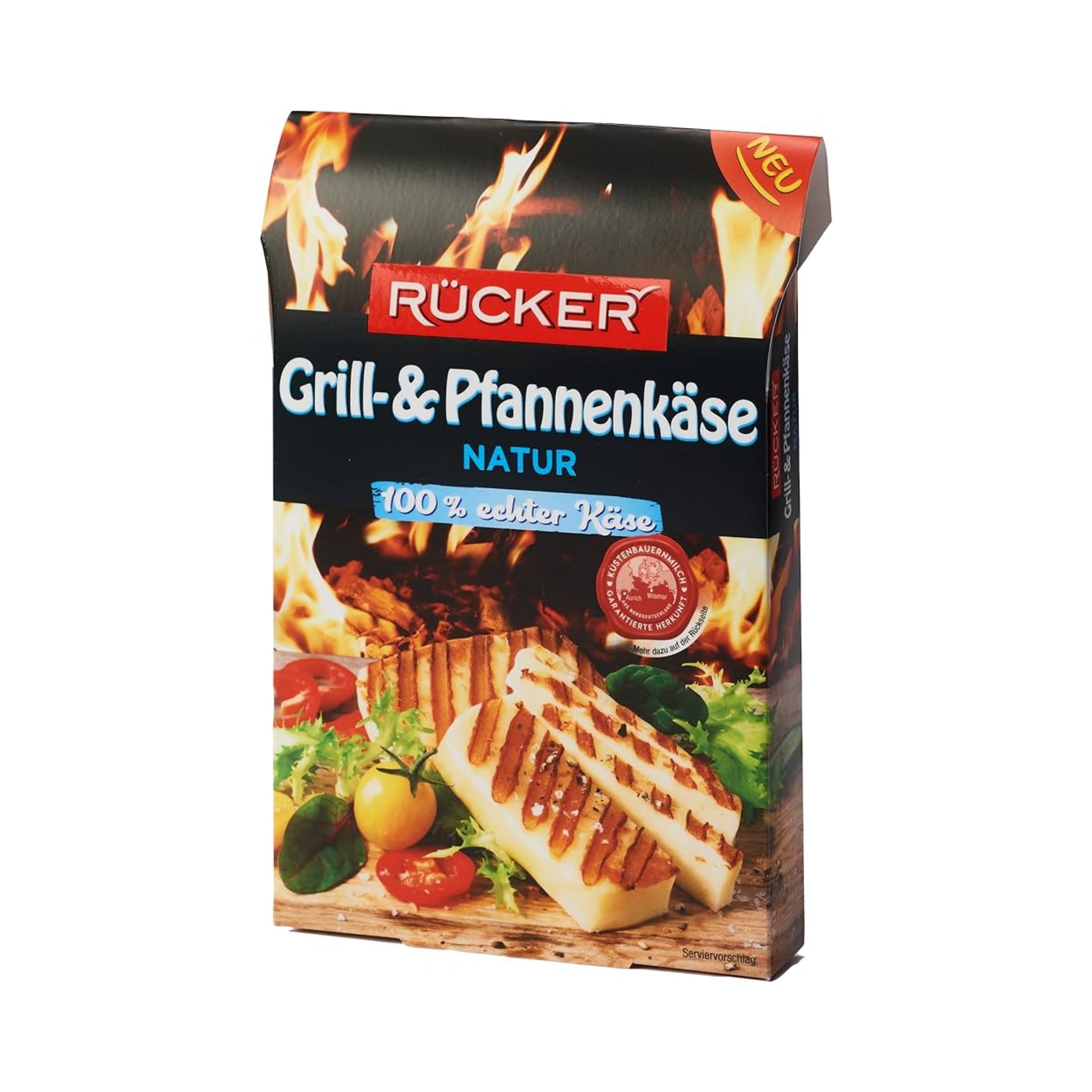 Rücker Grill- und Pfannenkäse Natur 45% Vollfettstufe 150g foodpipe [Lebensmittel-Lieferservice Rostock]