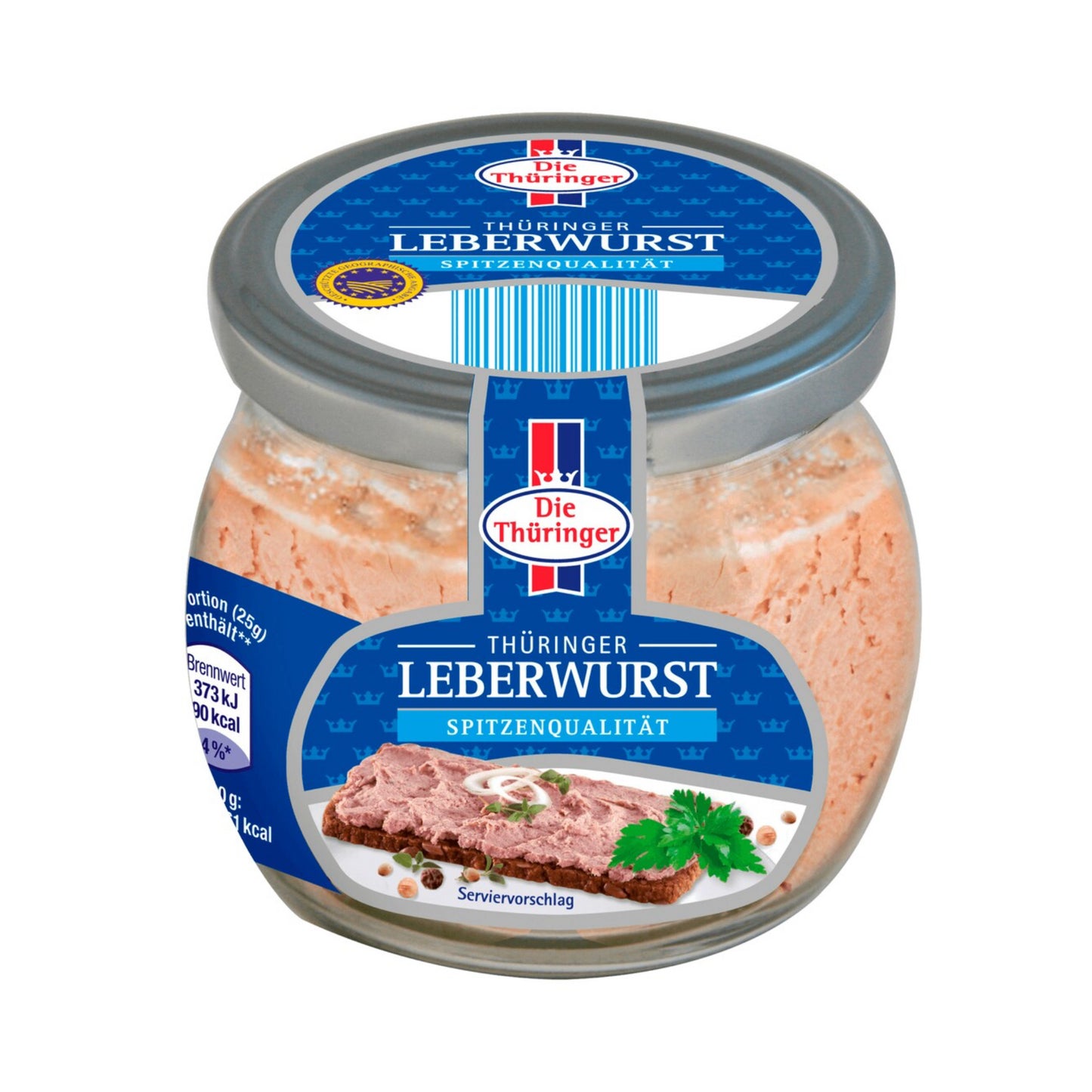 Thüringer Wurst Leberwurst 130g foodpipe [Lebensmittel-Lieferservice Rostock]