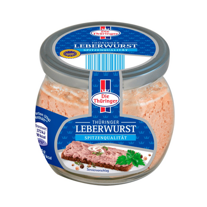 Thüringer Wurst Leberwurst 130g foodpipe [Lebensmittel-Lieferservice Rostock]