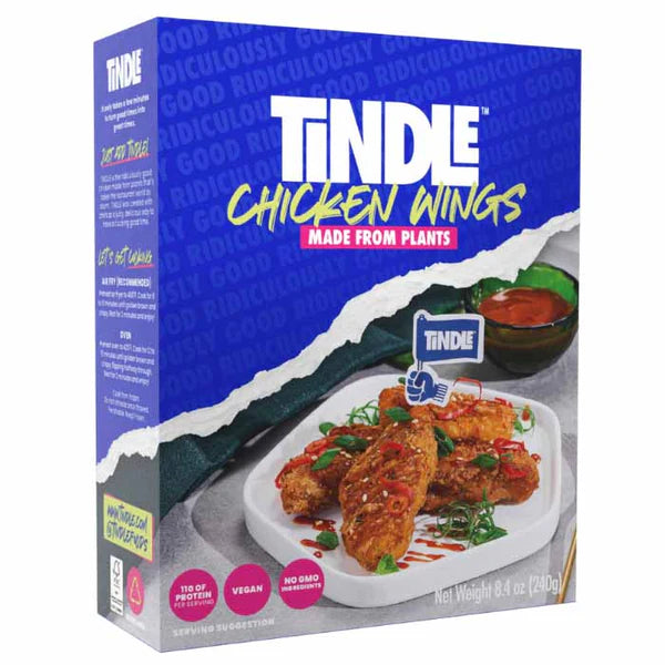 Tindle Panierte Chicken Wings aus Pflanzen vegan 4x40g