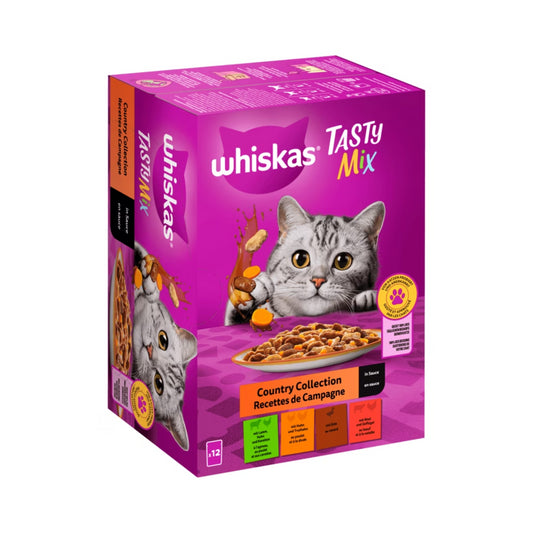 Whiskas Tasty Mix Country Collection in Sauce 12x85g