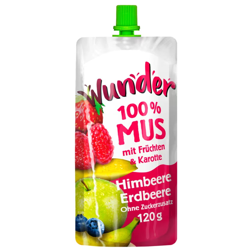 Wunder Mus Erdbeere-Himbeere-Blaubeere 120g