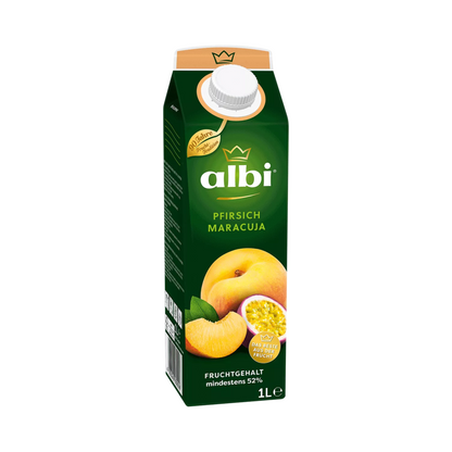 albi Pfirsich Maracuja Nektar 1l EW foodpipe [Lebensmittel-Lieferservice Rostock]