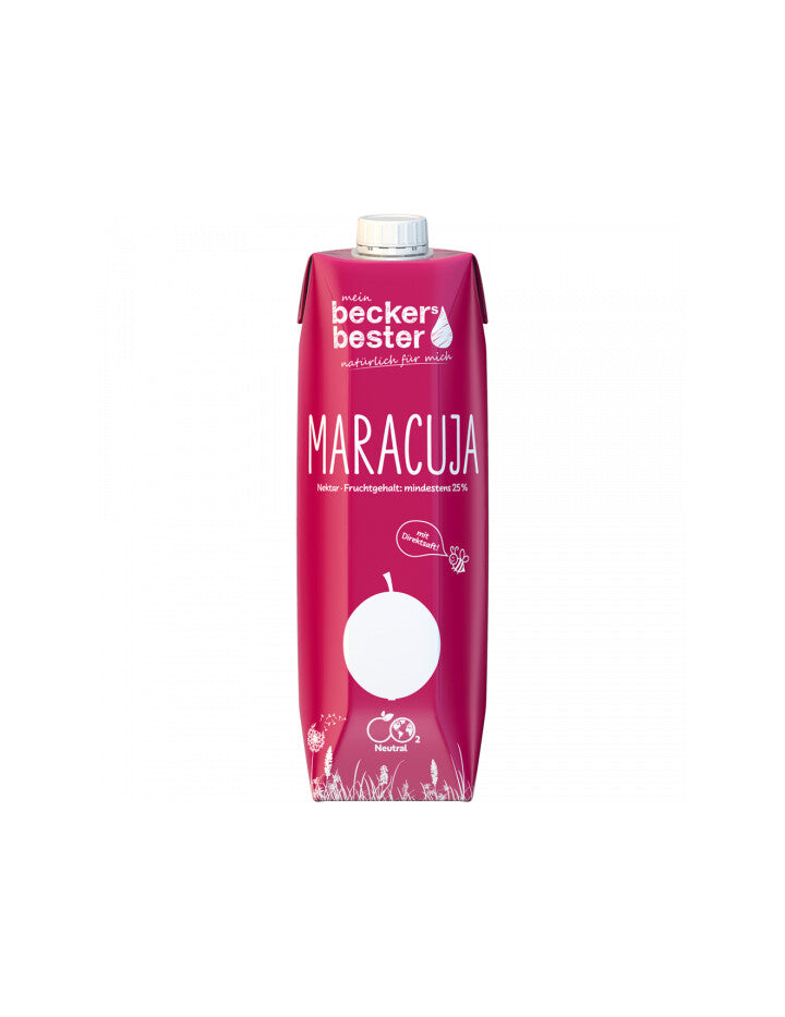 becker's bester Maracuja Nektar 1l EW foodpipe [Lebensmittel-Lieferservice Rostock]