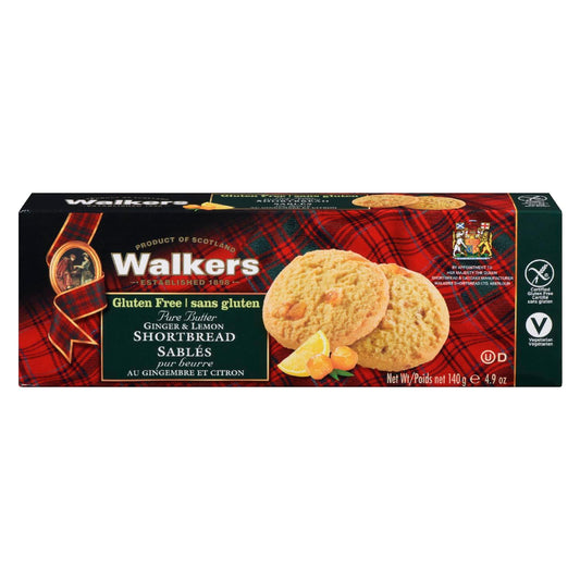 Walkers Ginger&Lemon Shortbread Rounds 140g