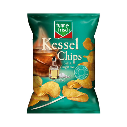 funny-frisch Kessel Chips Salt&Vinegar 120g foodpipe [Lebensmittel-Lieferservice Rostock]