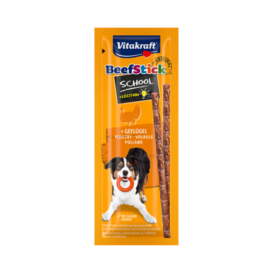 Vitakraft Beef-Stick School Geflügel für Hunde 10x2g