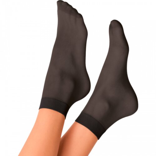 nur die Damen Söckchen 30den Fb.94 schwarz Gr.100 one size