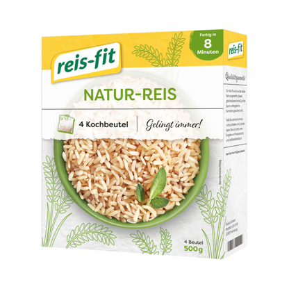 reis-fit 8-Minuten Naturreis 500g foodpipe [Lebensmittel-Lieferservice Rostock]