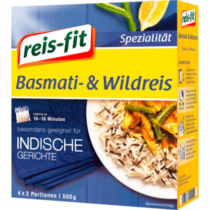 reis-fit Basmati und Wildreis 500g foodpipe [Lebensmittel-Lieferservice Rostock]