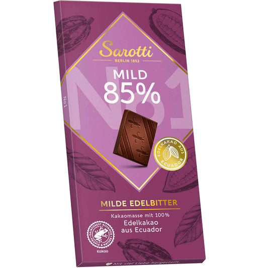 Sarotti No.1 Milde Edelbitter 85% 100g