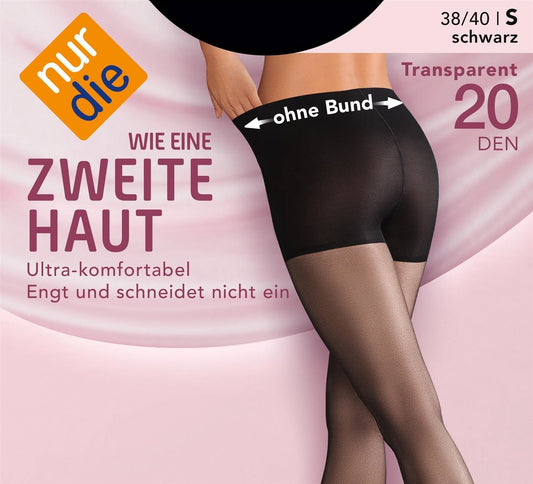 nur die Wie eine zweite Haut Strumpfhose 20den Fb.116 mandel Gr.38/40
