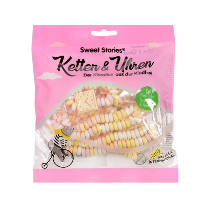 Sweet Stories Traubenzucker Halsketten und Uhren 125g