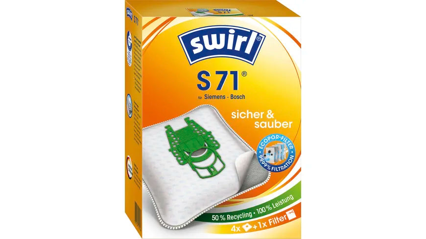 Swirl EcoPor S71 Staubsaugerbeutel 4ST