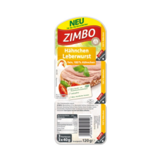 Zimbo Hähnchen Leberwurst 3x40g