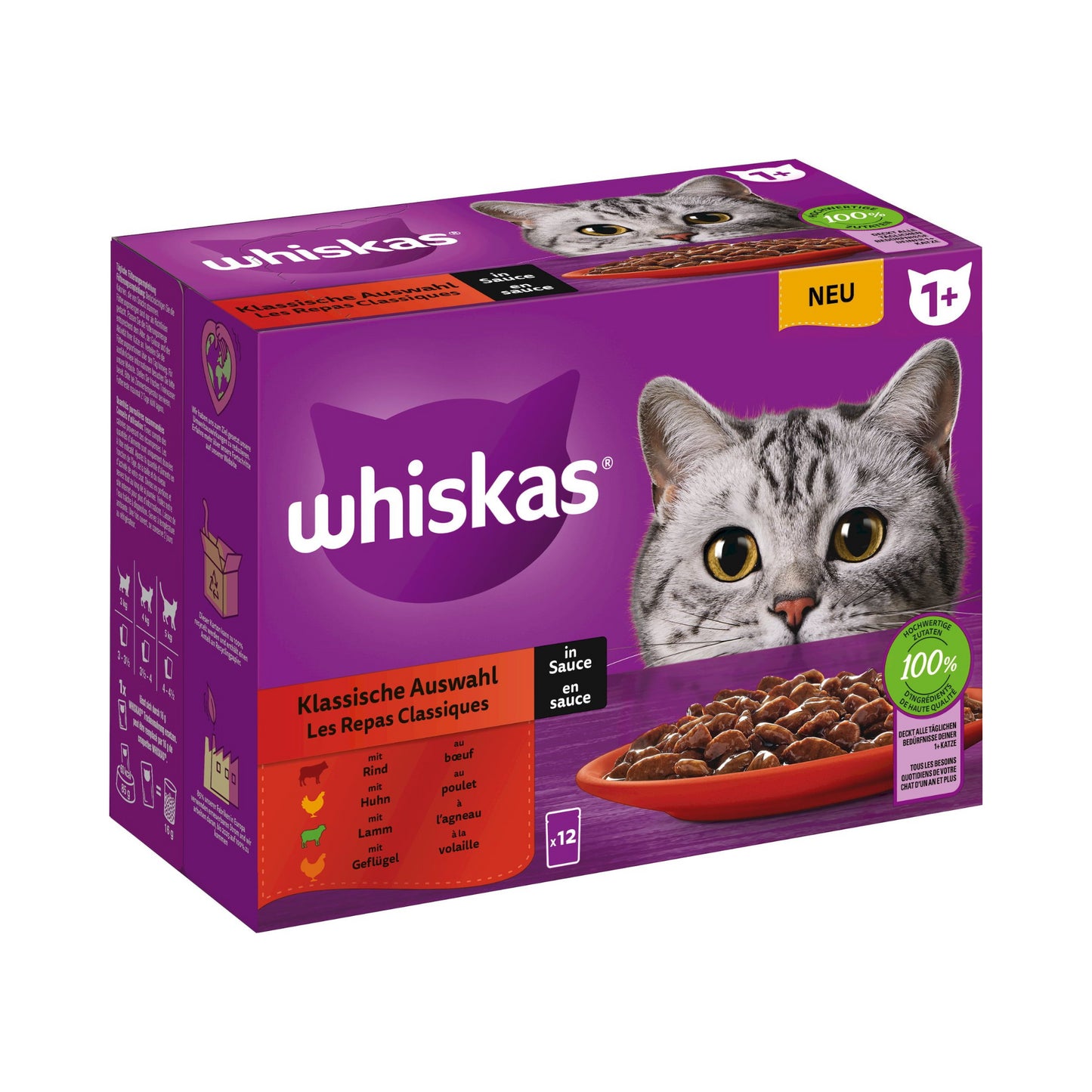 Whiskas Klassische Auswahl 12x85g