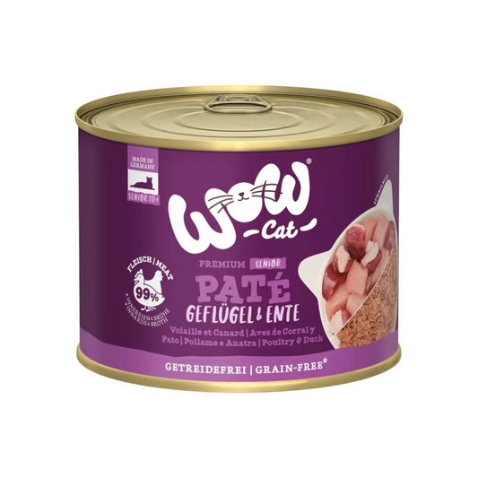 WOW Cat Senior Geflügel & Ente 200g